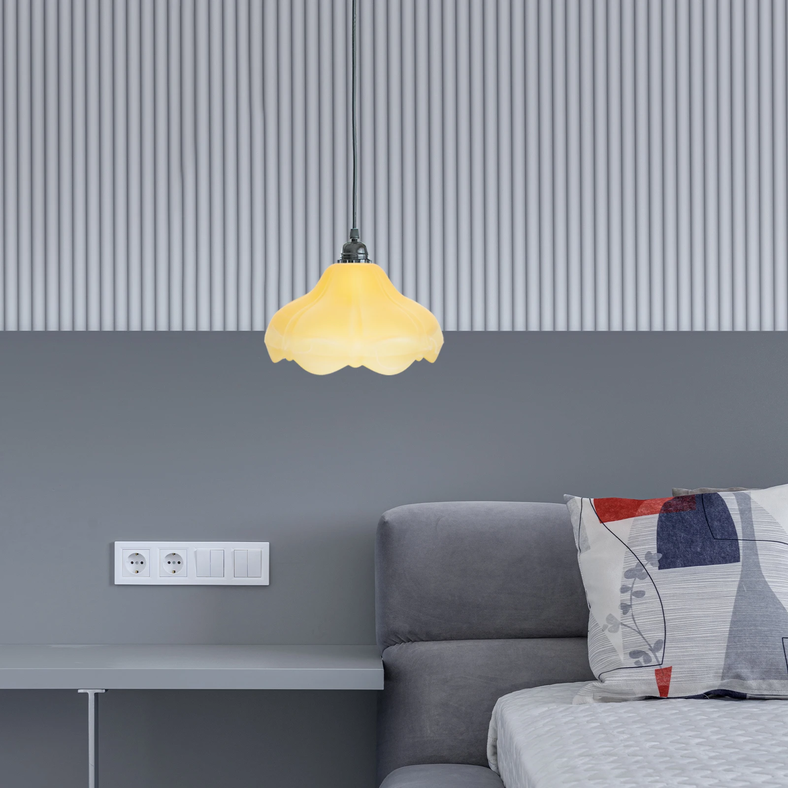 

Glass Lampshade Frosted Lamp Cover Durable Replacement Light Shell Suitable for Ceiling Table Floor Lamp Modern Lampshade