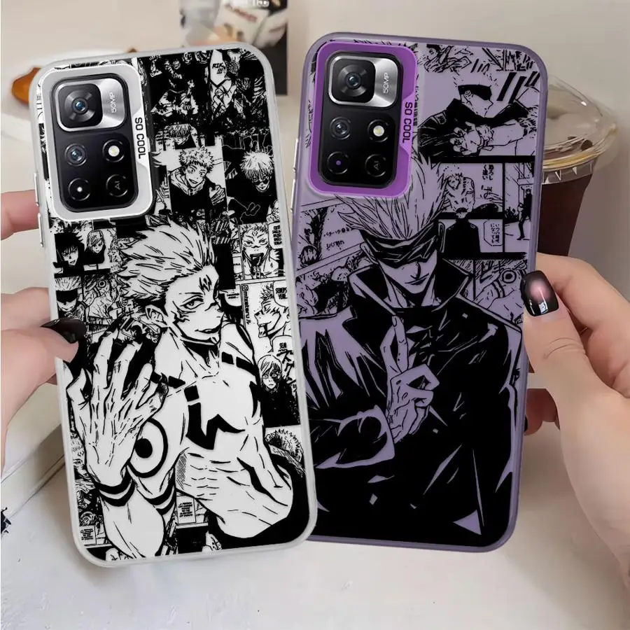 Jujutsu Kaisen Satoru Gojo عودة غطاء الهاتف الحال بالنسبة Xiaomi Poco X3 Pro X3 NFC X5 C51 C50 F4 F3 GT #6