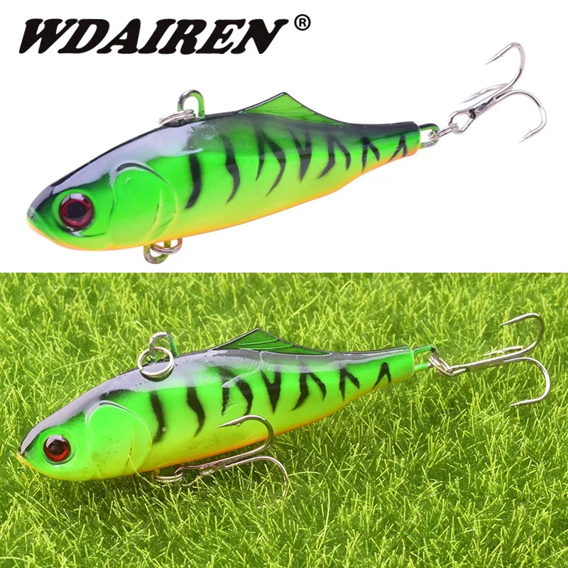 

1Pc Quick Sinking Vibration Fishing Lure 70mm 23g VIB Hard Bait with Treble Hook Jig Wobblers Lures Tackle Crankbait Pesca