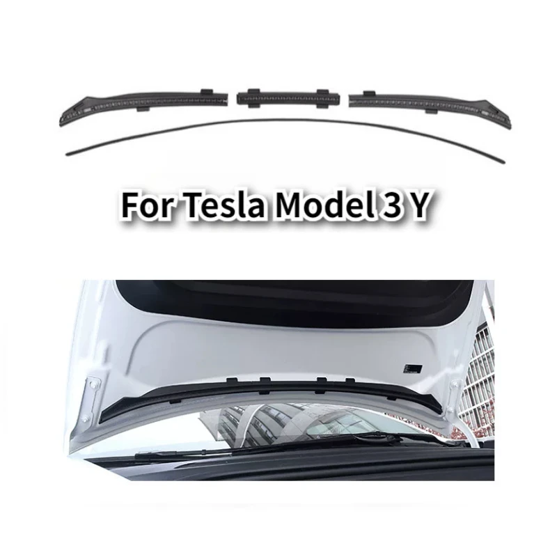 

Передняя водонепроницаемая крышка шасси, водяная полоса для Tesla Model 3Y 2021-2023, защитная крышка воздухозаборника, аксессуары для модификации
