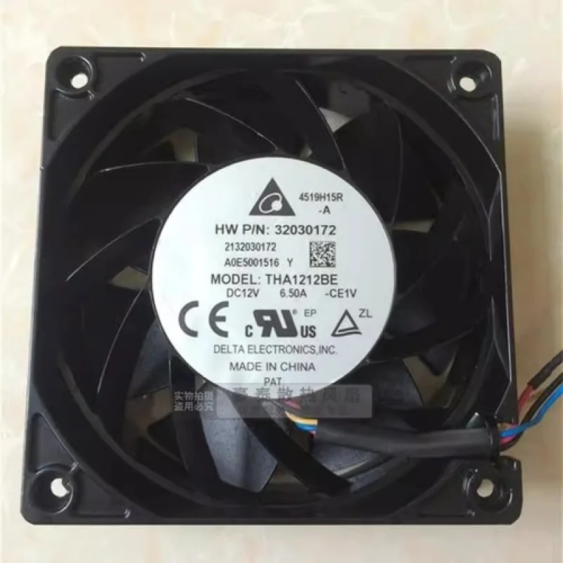 

C for Delta THA1212BE 12038 DC12V 6.5A 12CM 4-Wire Silent Cooling Fan