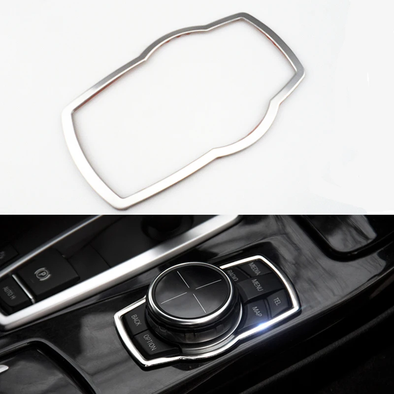 Car Multimedia Buttons Panel Frame Trim Sticker For BMW 1 3 5 7 Series X1 X3 X5 X6 F30 F10 F25 E70 E71 E84 E90 E60 F01 F02