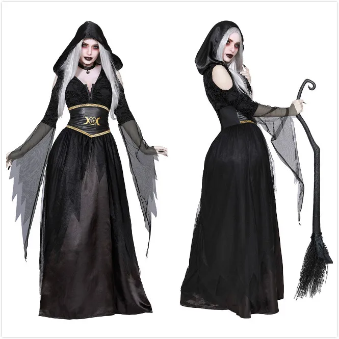 

Сексуальный костюм ведьмы Dr Halloween Queen k Призрачный замок ведьмы Ведьма больших размеров Женская одежда для выступления на сцене