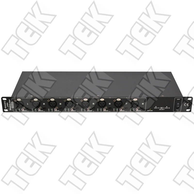 

8-Way Output+2-Way Input DMX Splitter Distributor for DJ Disco Party Nightclub Bar Landscape Show Event Stage Lighting Console