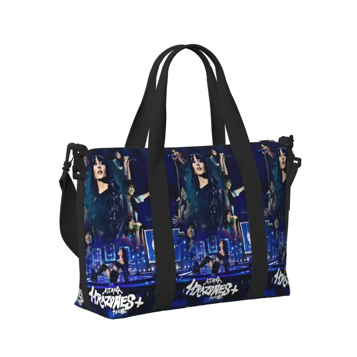 

Beauty Aitana Spanish Singer Beach Travel Bag Large Capacity Tote Bags for Gym Yoga Women Shopping Duffle Shoulder Bag