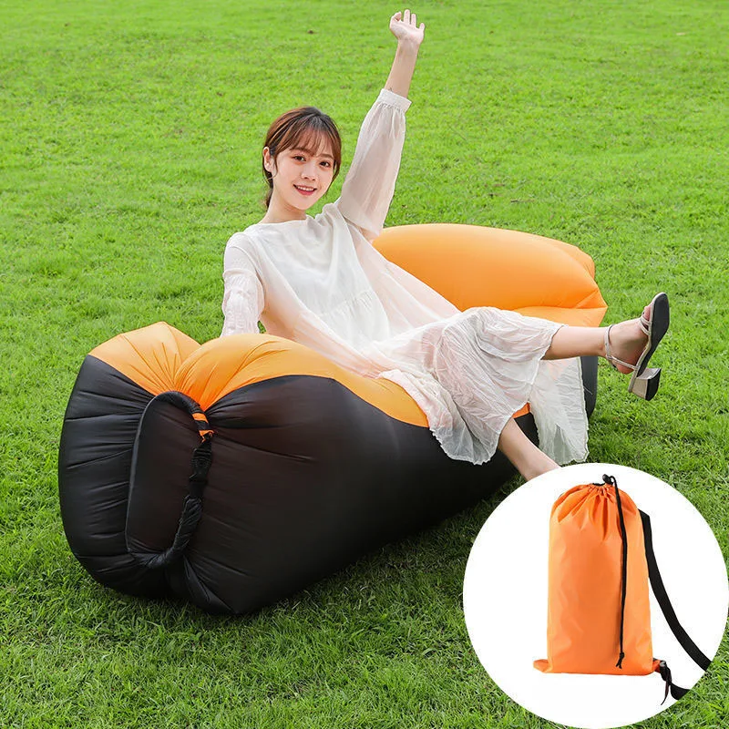 Sofá inflable para exteriores, Festival de música portátil para cojín, Camping, cama de siesta perezosa, cama de aire plegable para playa, nuevo