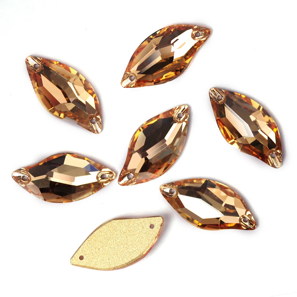 CTPA3bI ورقة K9 يتوهم الزجاج خياطة على أحجار الراين كريستال AB/واضح/الذهب الخياطة ستراس للمجوهرات فستان الزفاف أكياس الملابس #4