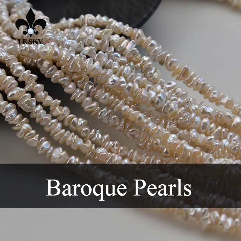 

Real Regenerated Freshwater Pearls Petals Natural Pearl Loose Spacer Beaded for Making DIY Jewerly Necklace Accessories 5-6mm