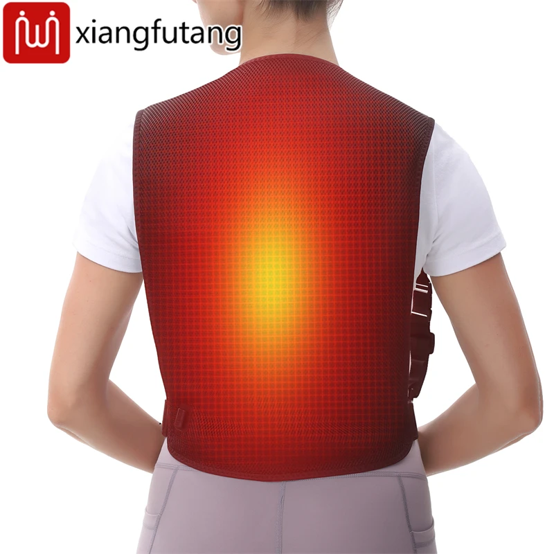 

Heated Back Massager 3 Heat Settings Shoulder Back Strain Care Lumbar Soreness Relief Deep Muscle Heat Therapy Velcro Adjustment