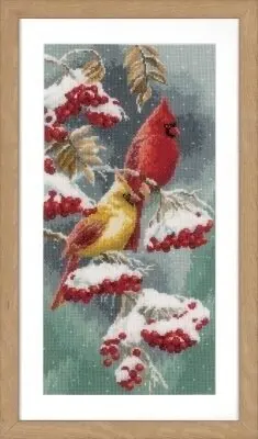 Snow Sun Bough redbird 30-50 counted 16CT 14CT 18CT DIY Cross Stitch Sets Chinese Cross-stitch Kits Embroidery Needlework