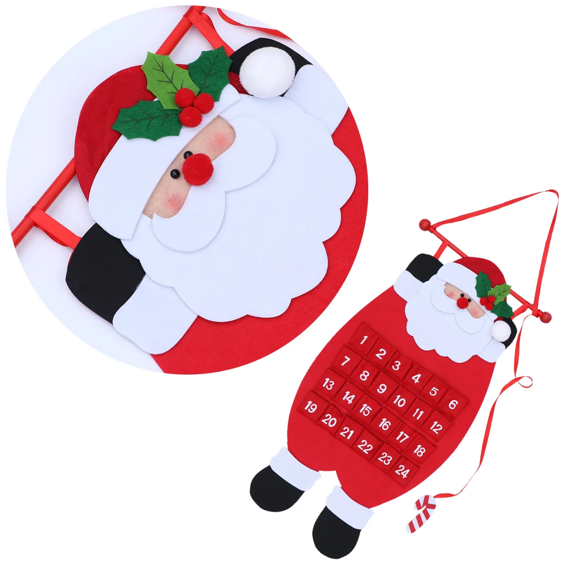 Door Hanging Decoration Christmas Tree Calendar Office Decorations White Countdown