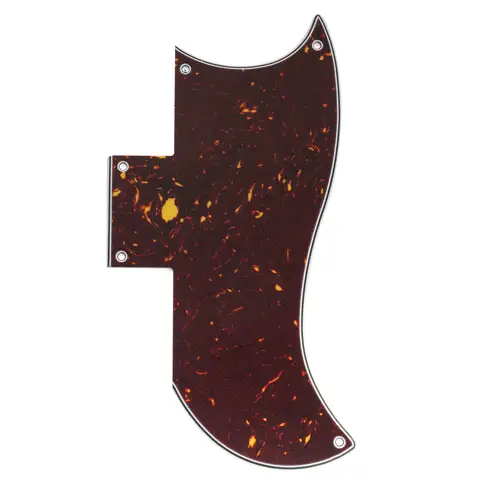 Musiclily Pro 5-Hole Half Face Guitar Pickguard for EPI China Made SG Standard 61 Electric Guitar