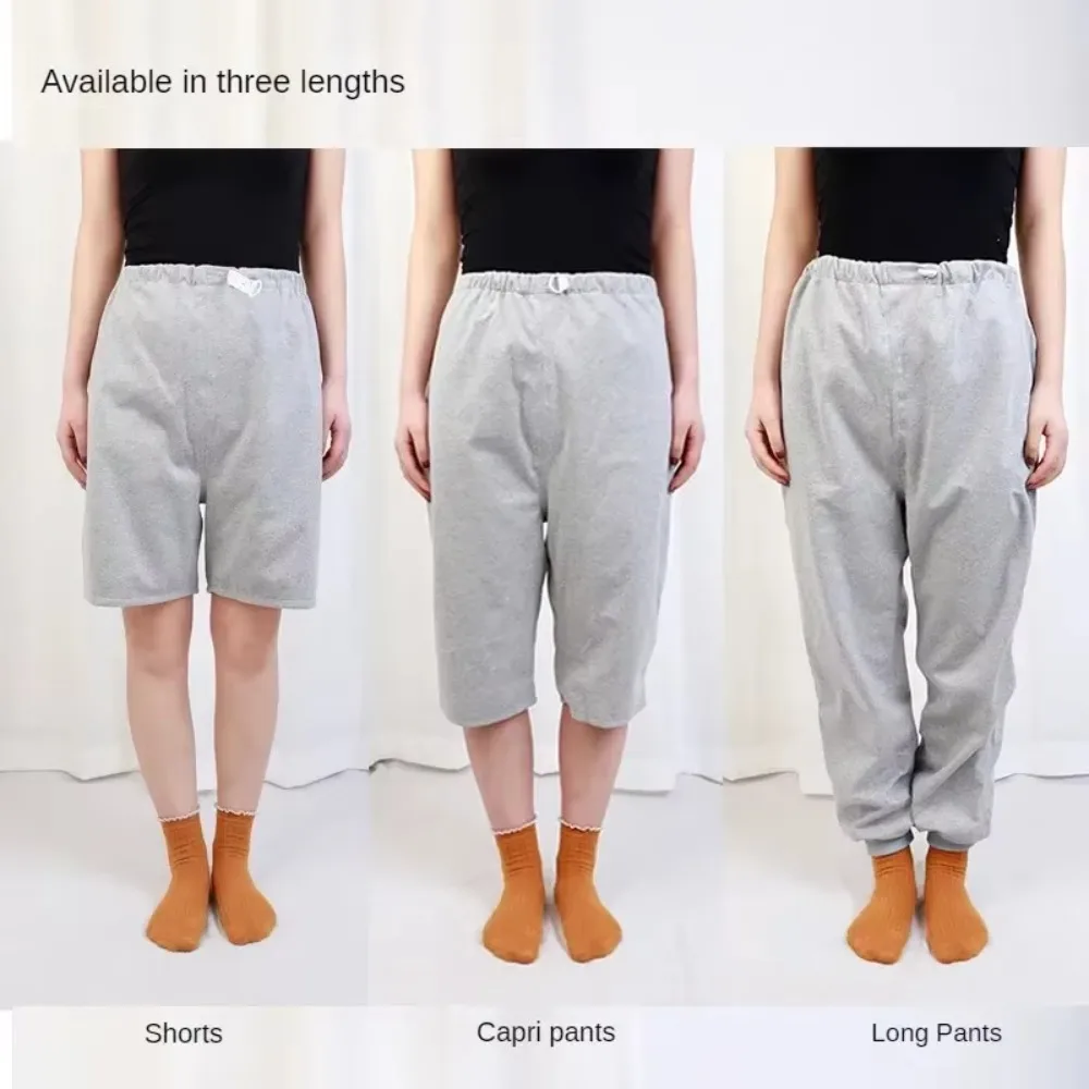 Elderly Urinary Incontinence Care Pants Reusable Adult Diapers Paralyzed Disabled Nursing Trousers Men Women Breathable Cotton