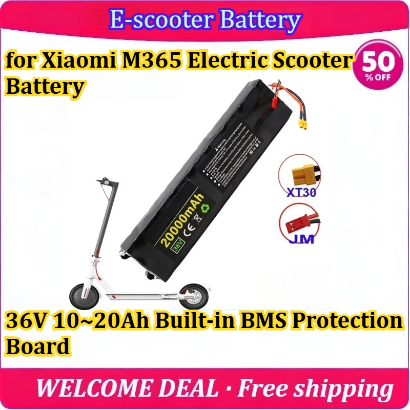 [New] M365 for Xiaomi M365 Electric Scooter Battery 36V 20Ah Built-in BMS Protection Board High Quality Lithium Battery