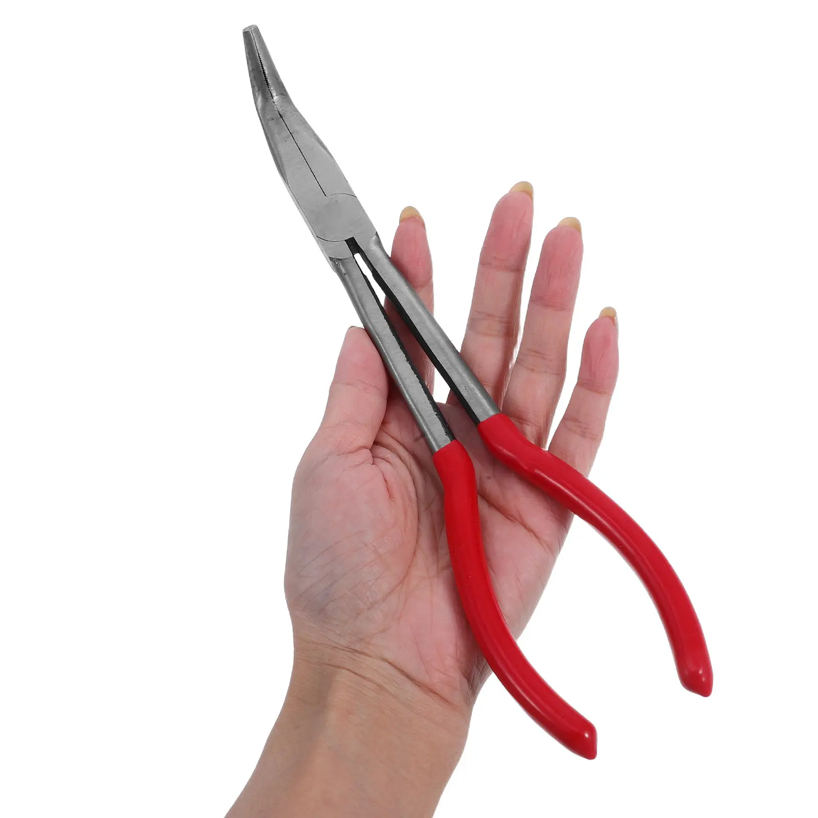 

Щипцы для тиглей с изогнутыми губками для плавки золота, высокотемпературные, из углеродистой стали, огнеупорные, эргономичные, с длинными ручками, инструменты для изготовления ювелирных изделий