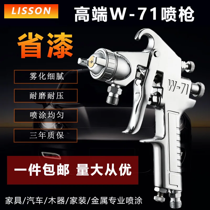 

1, Lisen W-71, автомобильное пальто, мебельный распылитель краски, высокое качество распыления, экономия краски, пневматический пистолет-распылитель