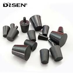 Black Conical Rubber Plug High Temp Silicone Rubber Powder Coating Plug Masking Blanking Hole Plug End Cap Stopper