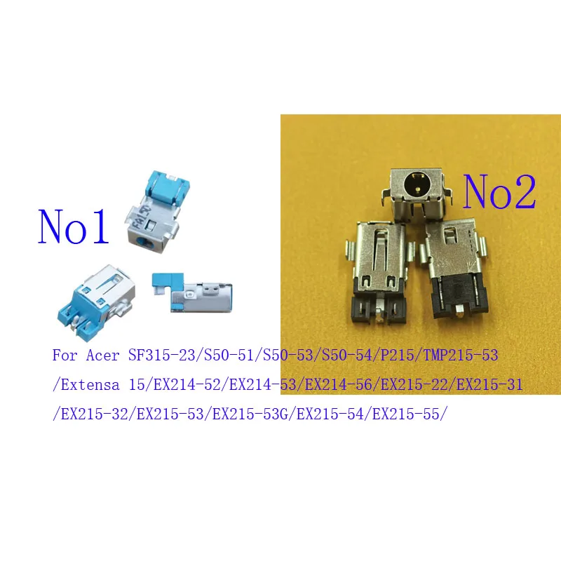 1-50Pcs Charging Socket DC Power Connector Laptop Plug For Acer 54 55 SF315-23 S50-51 EX214-52 56 P215 TMP215-53 EX215-22 31 32