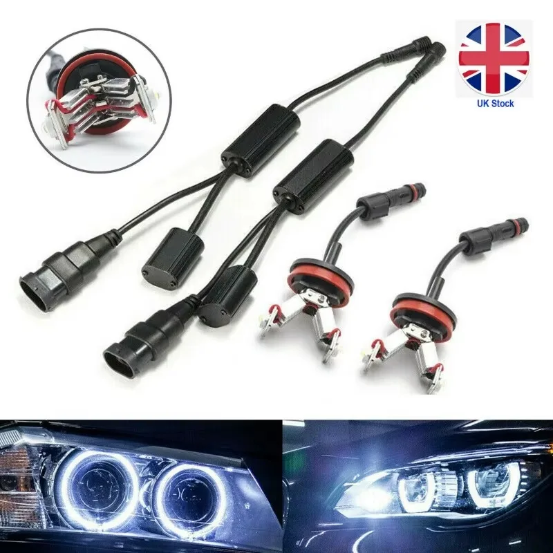 

Popu для автомобильных фонарей ANGRONG 6w Angel Eyes X5 X6 Halo Ring H8 Светодиодные габаритные лампы E90 E92 E82 E60 E70 X5 E71 X6 E89