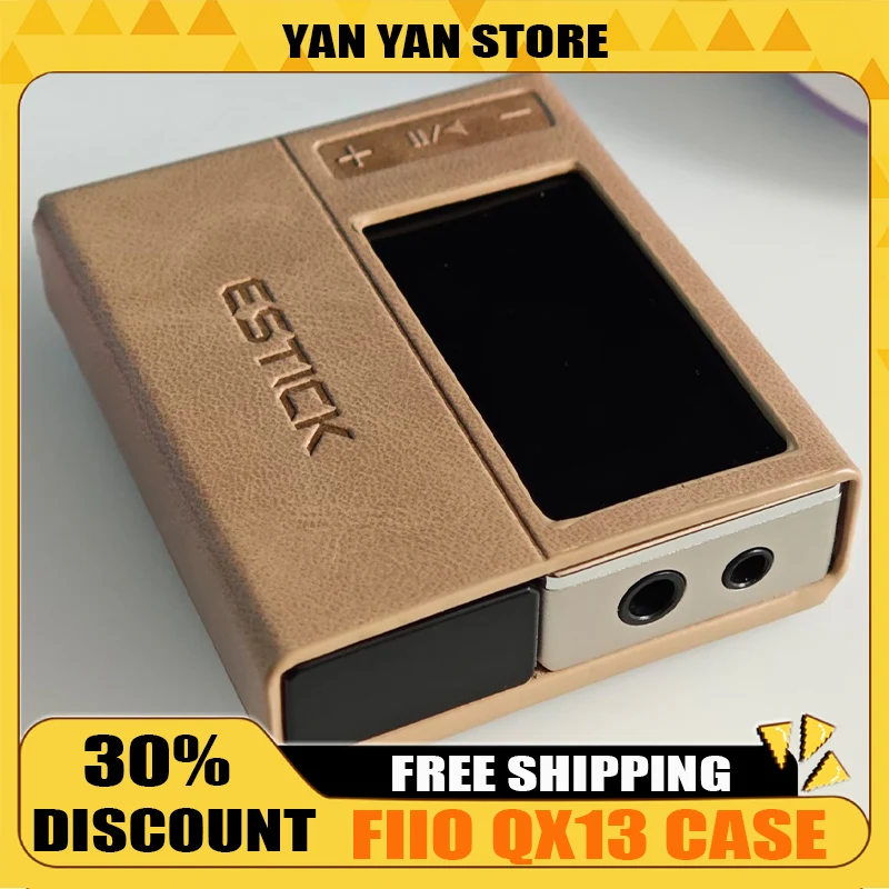 

Кожаный чехол Fiio SK-ESTICK и QX13, портативный магнитный защитный чехол, оригинальные защитные чехлы для ушного усилителя со специальным декодированием