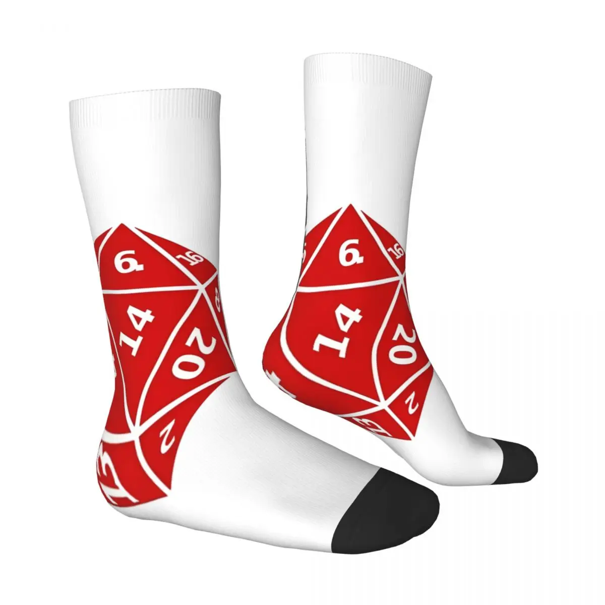 D20 D20 Dice Socks Male Mens Women Summer Stockings Printed