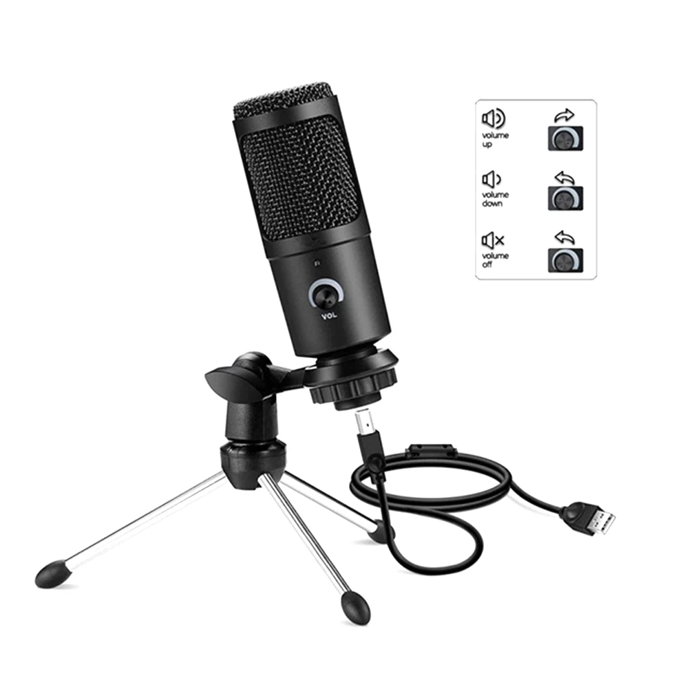 USB Gaming Microphone for Streaming Podcasting Mic for Podcast Video Singing Cardioid Studio