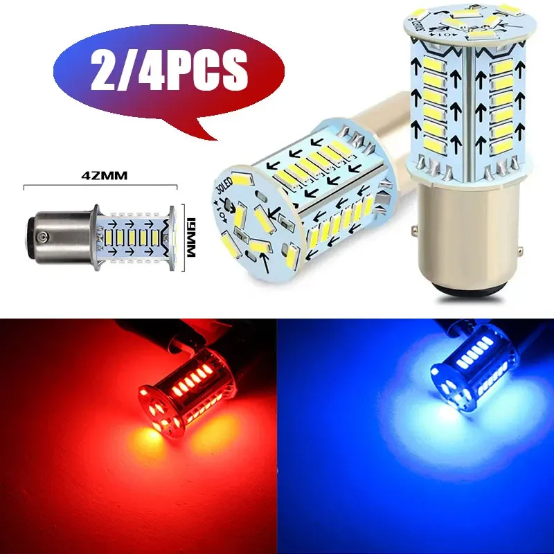 

2/4PCS Car LED Warning Brake Light Driving Strong Spotlight Lights 360 Degrees Signal Lamp Tail Light Universal