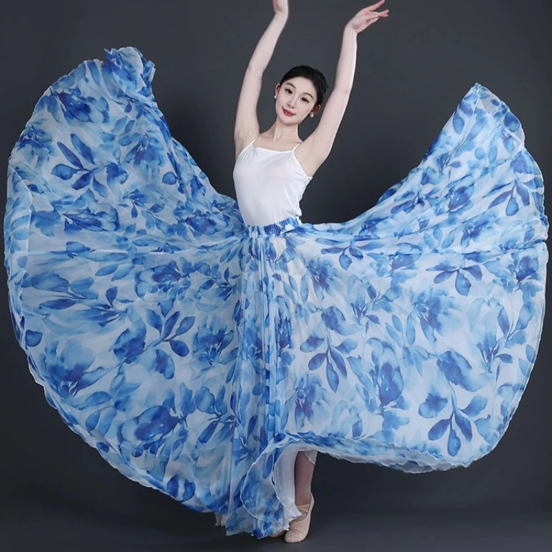 double-sided-wear-classical-ballet-dance-skirt-900-degree-big-swing-elegant-multi-layer-long-skirt-women's-floral-maxi-skirt