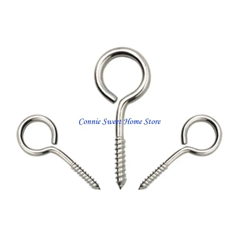 LXAF 20 Pieces Eye Ring Hooks Tapping Screws Hook Planters Hanger