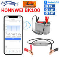 KONNWEI BK100 Bluetooth 5.0 Car Motorcycle Battery Tester 6V 12V Battery Monitor 100 to 2000 CCA Charging Cranking Test Tools