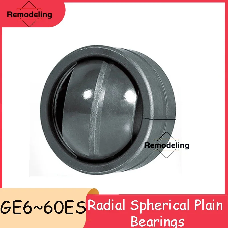 Radial Spherical Plain Bearings GE6/8/10/12/15/17/20/25/30/35/45/50/60ES Single-Open Seam Bearing Steel Lubricated