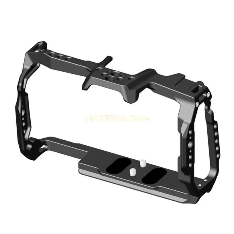 F62C Versatility Camera Cage for BMPCC 6KPro Camera Full Cage, Solid Aluminum Videography Support Accessory AntiSlip Pad