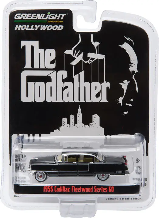 

GreenLight 1:64 Hollywood 1955 Cadillac Fleetwood Cadillac Godfather 44740-B Diecast Alloy Car Model Collectible