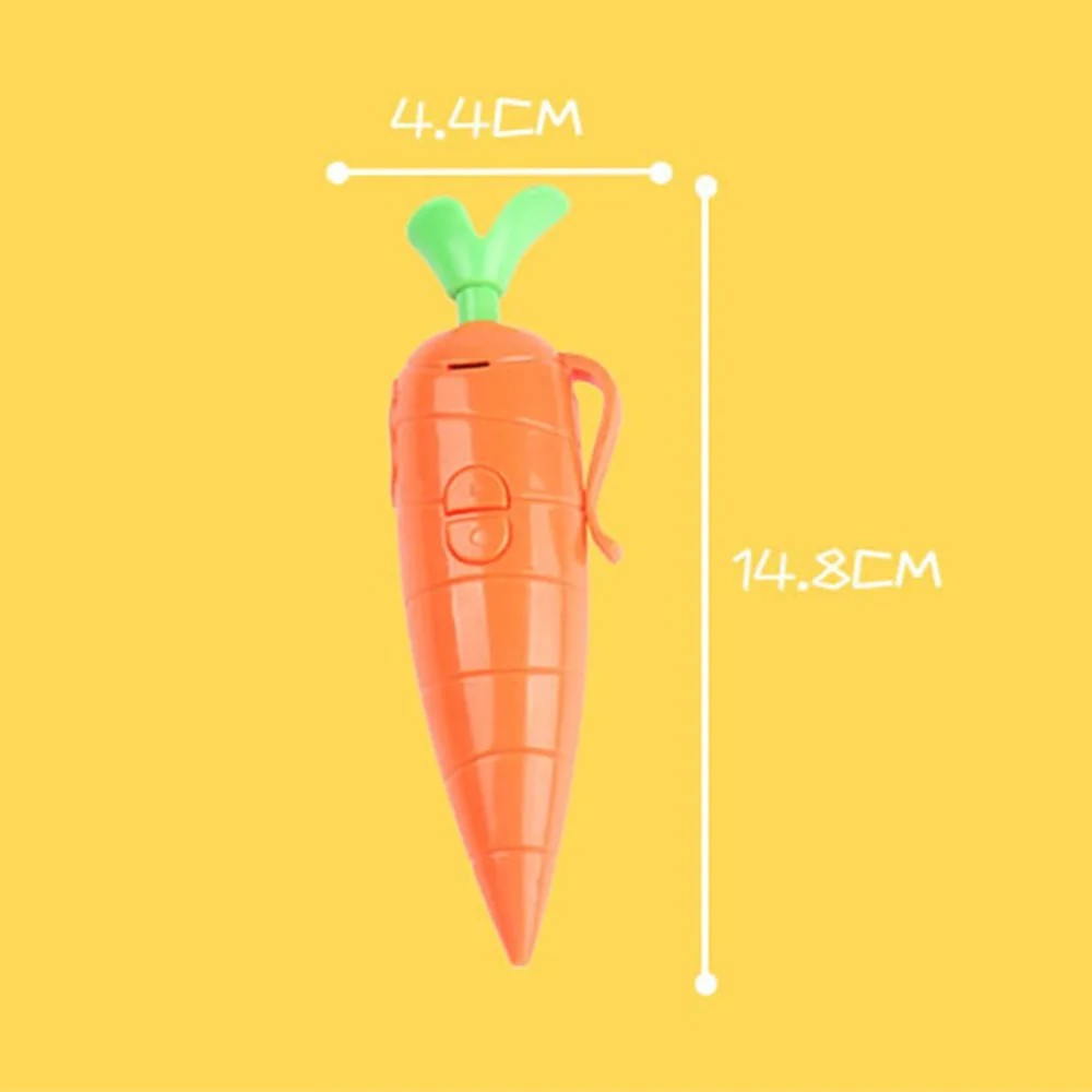 Funny Gift Electronic Sound Toy New Carrot Shape Yellow 20s Recording Pen Plastic Kids Recording Pens for Kids