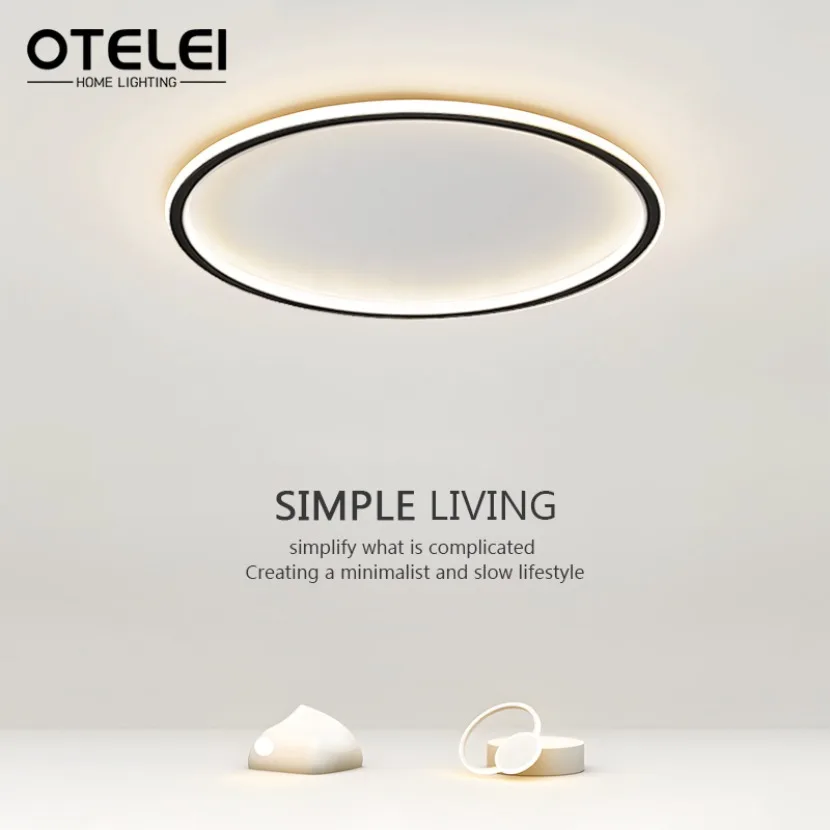 LED Ceiling Light Modern Minimalist Circular Ultra-thin Home Light Living Room Bedroom Corridor Study Balcony Lighting Fixtures