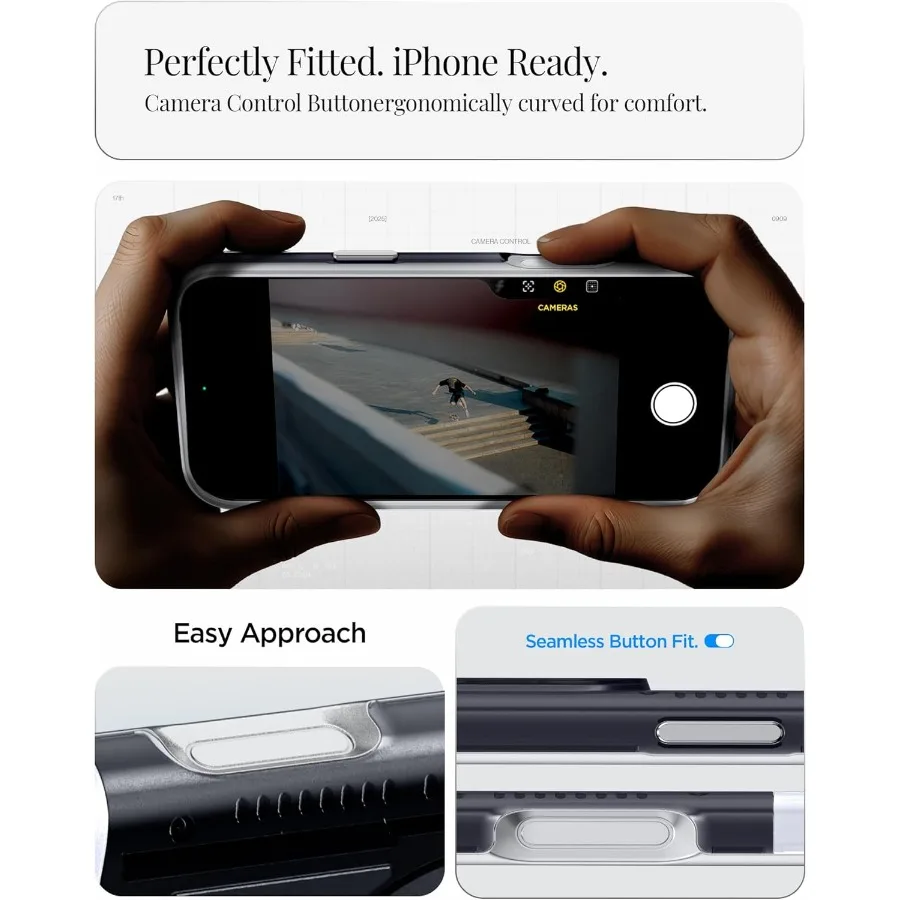 Per iPhone 17 Pro Custodia Classic C1 MagFit con controllo fotocamera coperto in TPU e compatibilità MagSafe