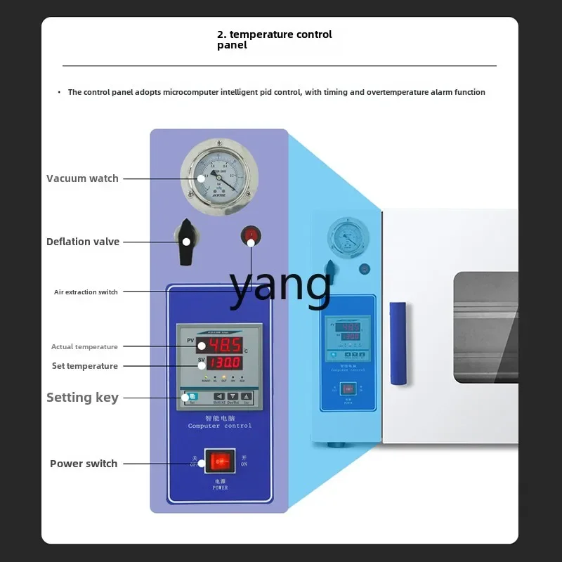 Electric vacuum oven for constant temperature powder drying in laboratory