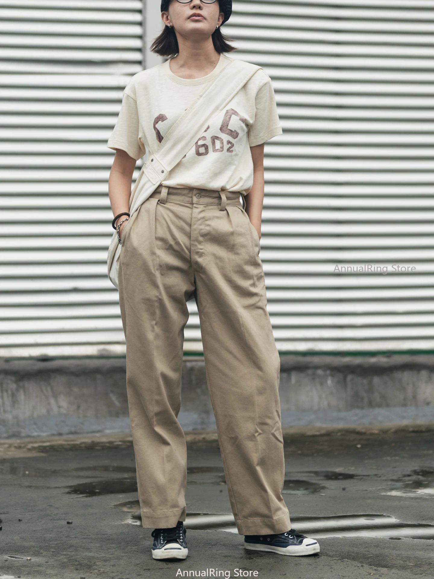 Не в наличии Брюки-чиносы французской армии M-52 Мужские повседневные брюки из саржи с двойными складками и прямыми штанинами