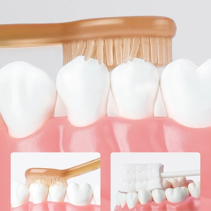 Escova dentes bebê silicone para treinamento dentição infantil escova dentes cerdas macias escova língua