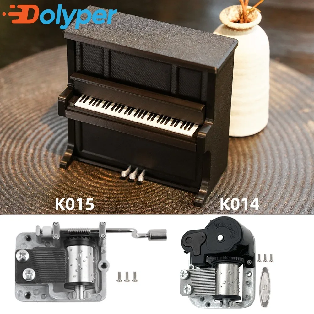 For Bambu Lab K014 K015 (Castle in The Sky)  WIth Wind-Up 3D Printing DIY Creative Model Piano Music Box Mechanism