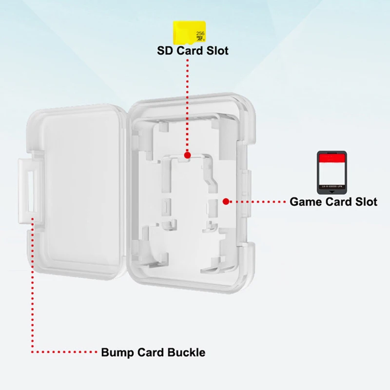 1pc Mini Portable Game Card Box Storage Display Box For Nintendo Switch Series Protective Cover