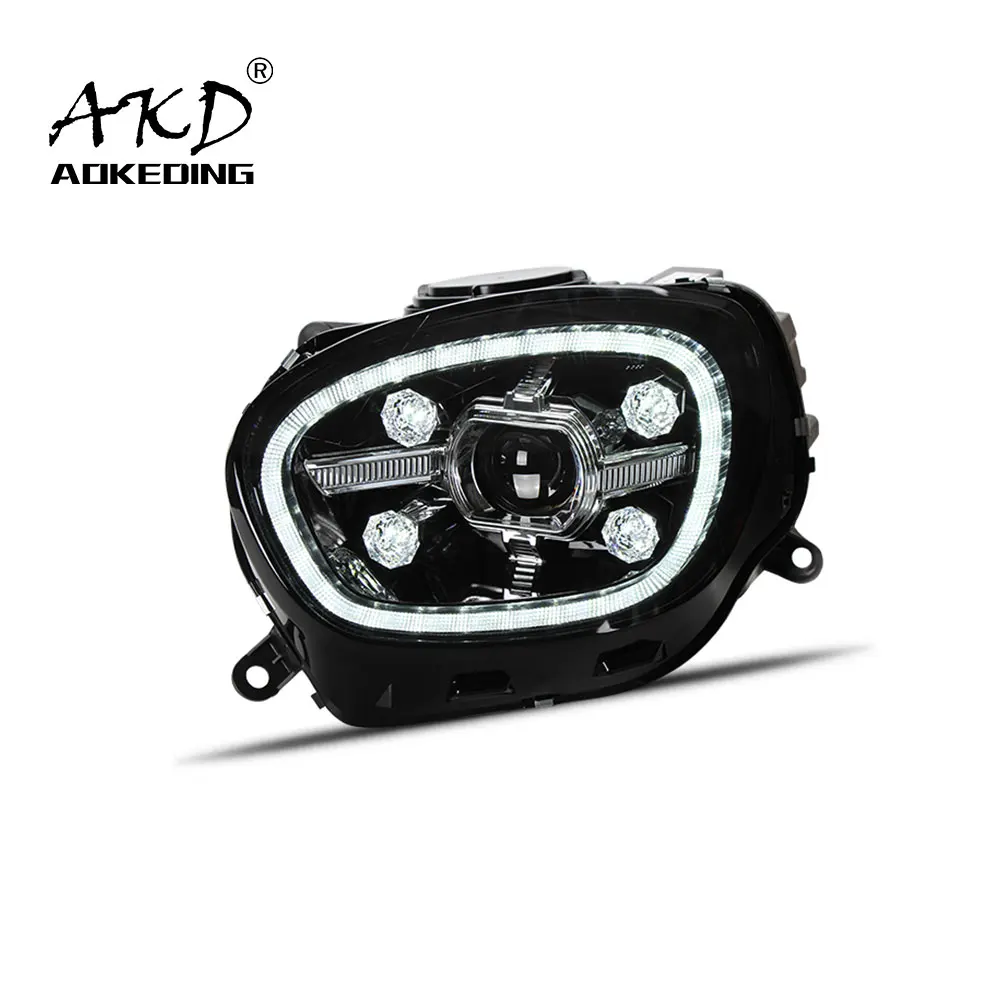 AKD Car Lamp For MINI Countryman F60 2017-2019 DRL H7 LED Bi Xenon Bulb F60 Headlights Assembly Upgrade Dynamic Signal Accessory