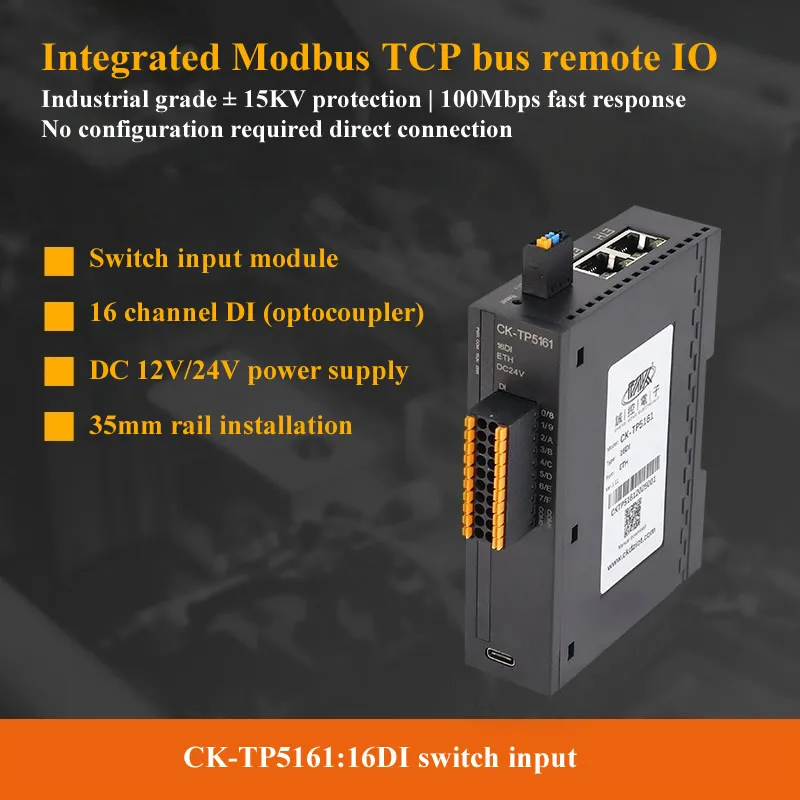 32CH Modbus TCP Remote IO Module Switch Input Relay Output