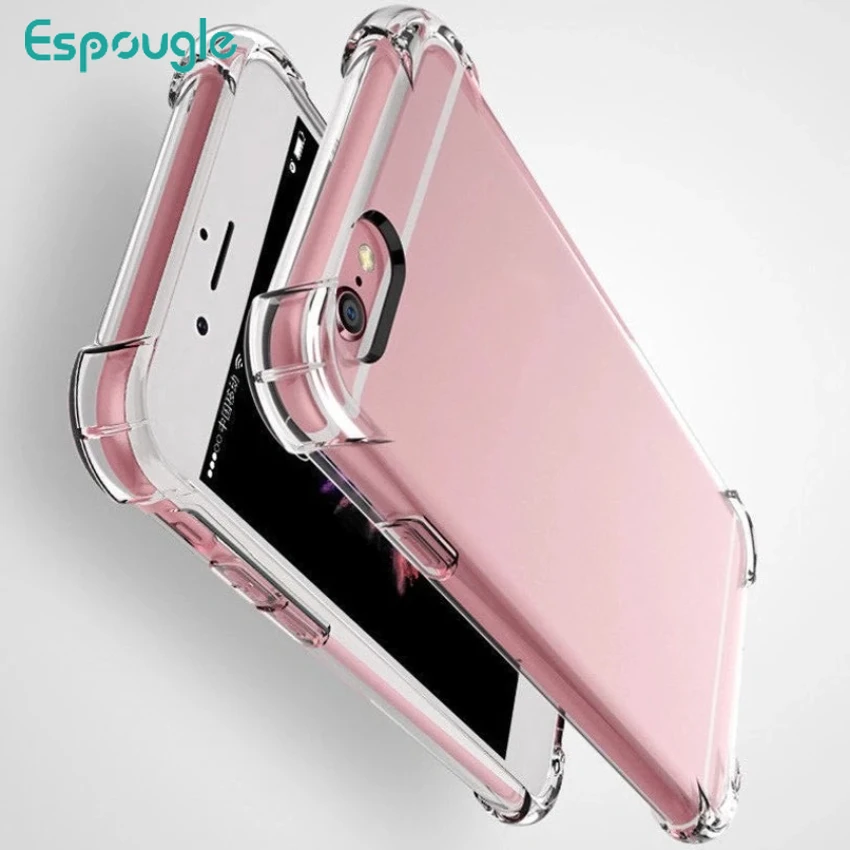 

50pcs Transparent Shockproof Silicone TPU Cover Phone Case For iPhone 15 11 12 13 14 Pro X XS Max XR 7 8 SE