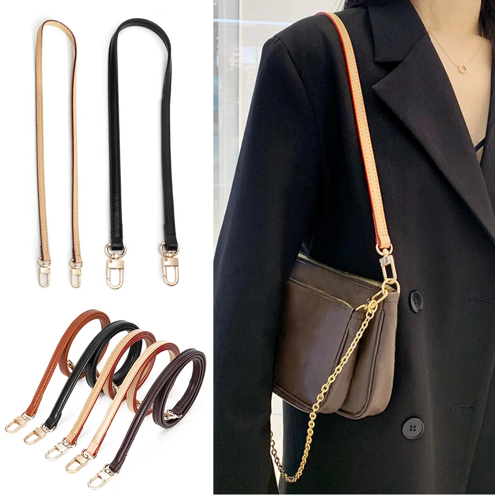 38cm-120cm Detachable Bag Handle Replacement Bag Strap Genuine Leather Shoulder Strap Bag Part & Accessories Fashion Strap