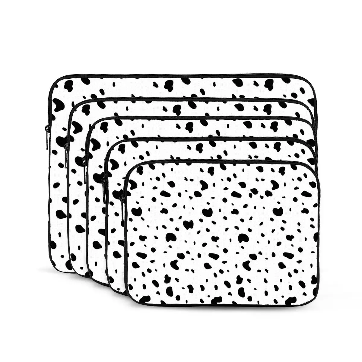 

Сумка для ноутбука с принтом далматина, белая и черная, с далматинским принтом, чехол для ноутбука, противоударный чехол для планшета, сумка