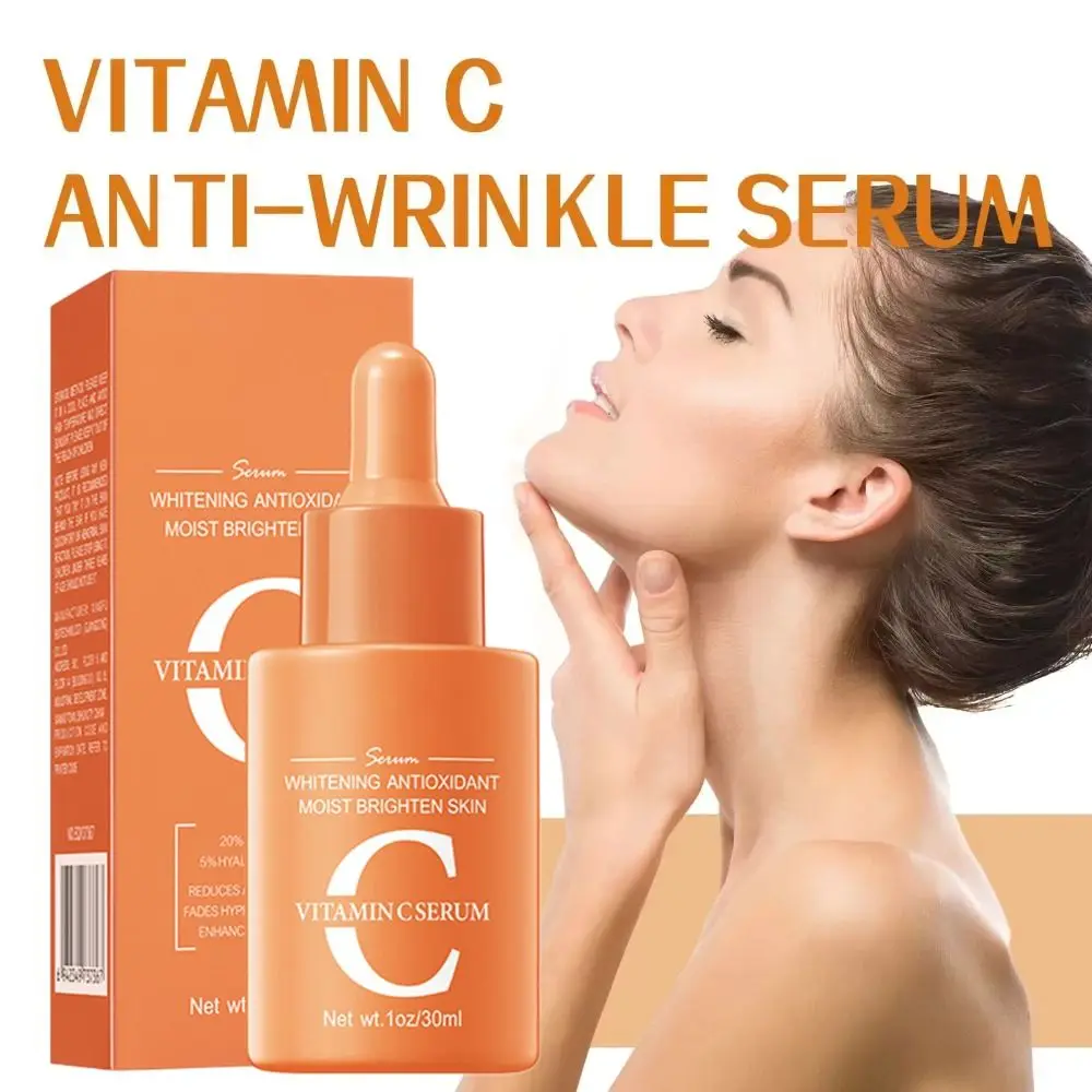 30ml Vitamin C Serum Fade Fine Lines Moisturizing Facial Essence Repair Dull Anti Wrinkle Skin Care Products for Face and Body