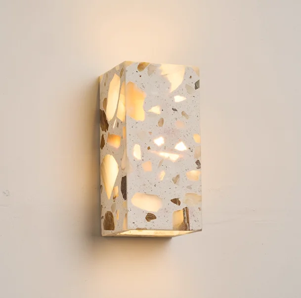 Stair corridor corridor wall lamp outdoor balcony entrance porch waterproof transparent stone atmosphere wall lamp