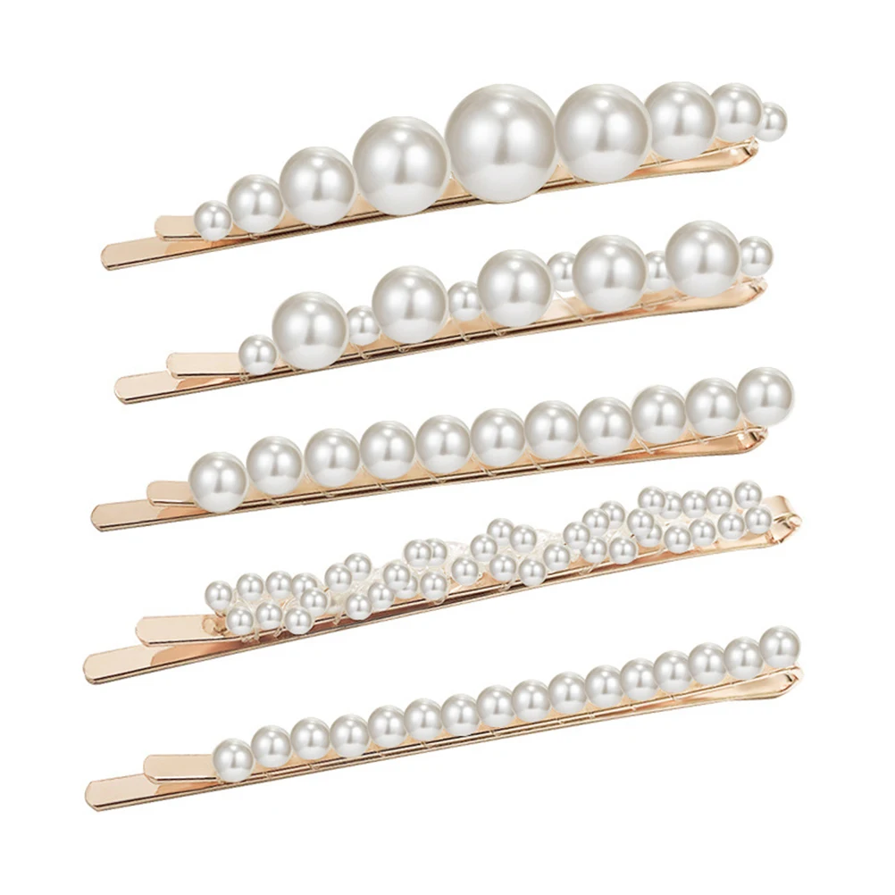 

10 Pcs Pearl Bobby Pin Hair Clip Set Elegant Pearl Bobby Pins for Women Styling Hair Accessories Party Hairpins