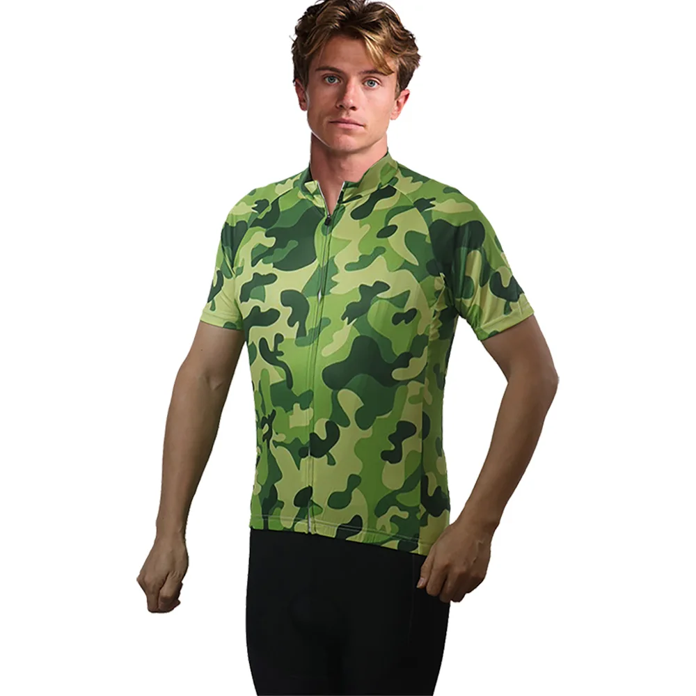 

Bike Clothes for Men, Short Sleeve Shirt, Downhill Top, Road Bicycle Wear, Cycling Military Camo Jersey, Motorcycle Rider